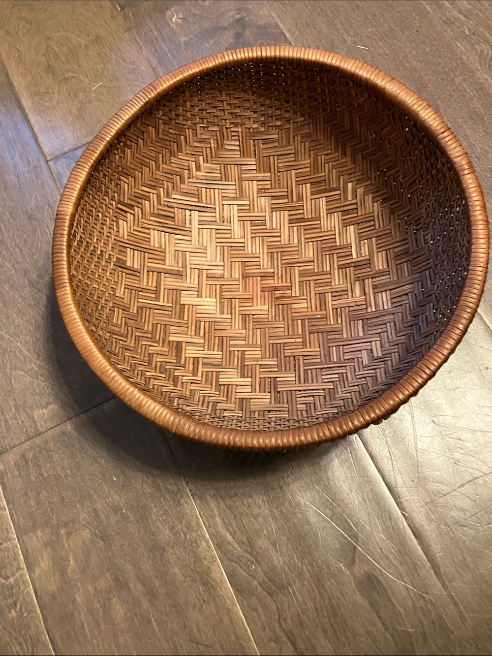 Vintage winnowing Woven Decorative Brown Home Accent Basket